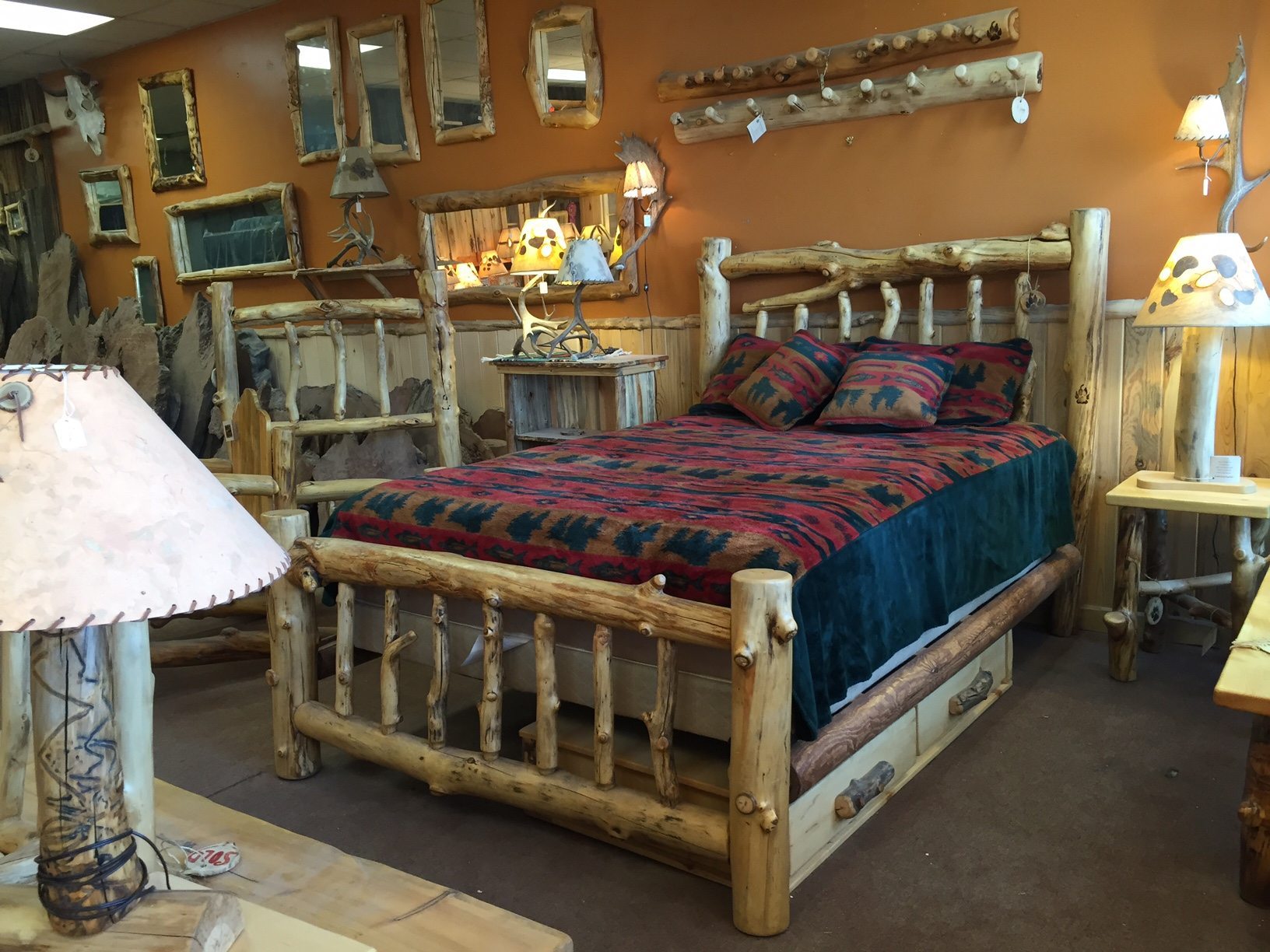 Medicine Wolf Log Furniture
