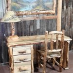 Beetle Kill Pine Junior Executive Desk