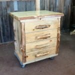 Beetle Kill Pine Four Drawer Dresser
