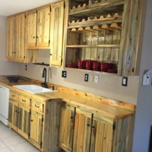 Beetle Kill Pine Kitchen