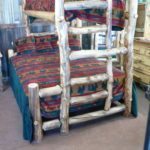 Twin XL/Queen Aspen Log Bunk Bed