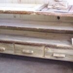 Beetle Kill Pine Three Drawer Two-Shelf Media Stand