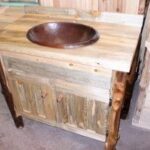 Two Door Beetle Kill Vanity On Aspen Log Legs